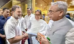 Rahul meets Cong leaders over lunch; reviews poor civic poll show, steps to boost organisation