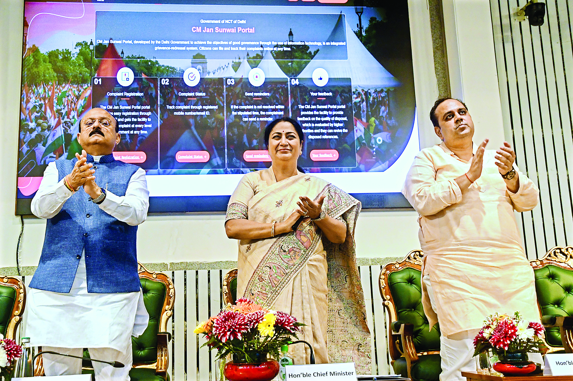 CM Gupta rolls out ‘Jansunwai Portal’ for faster grievance redressal