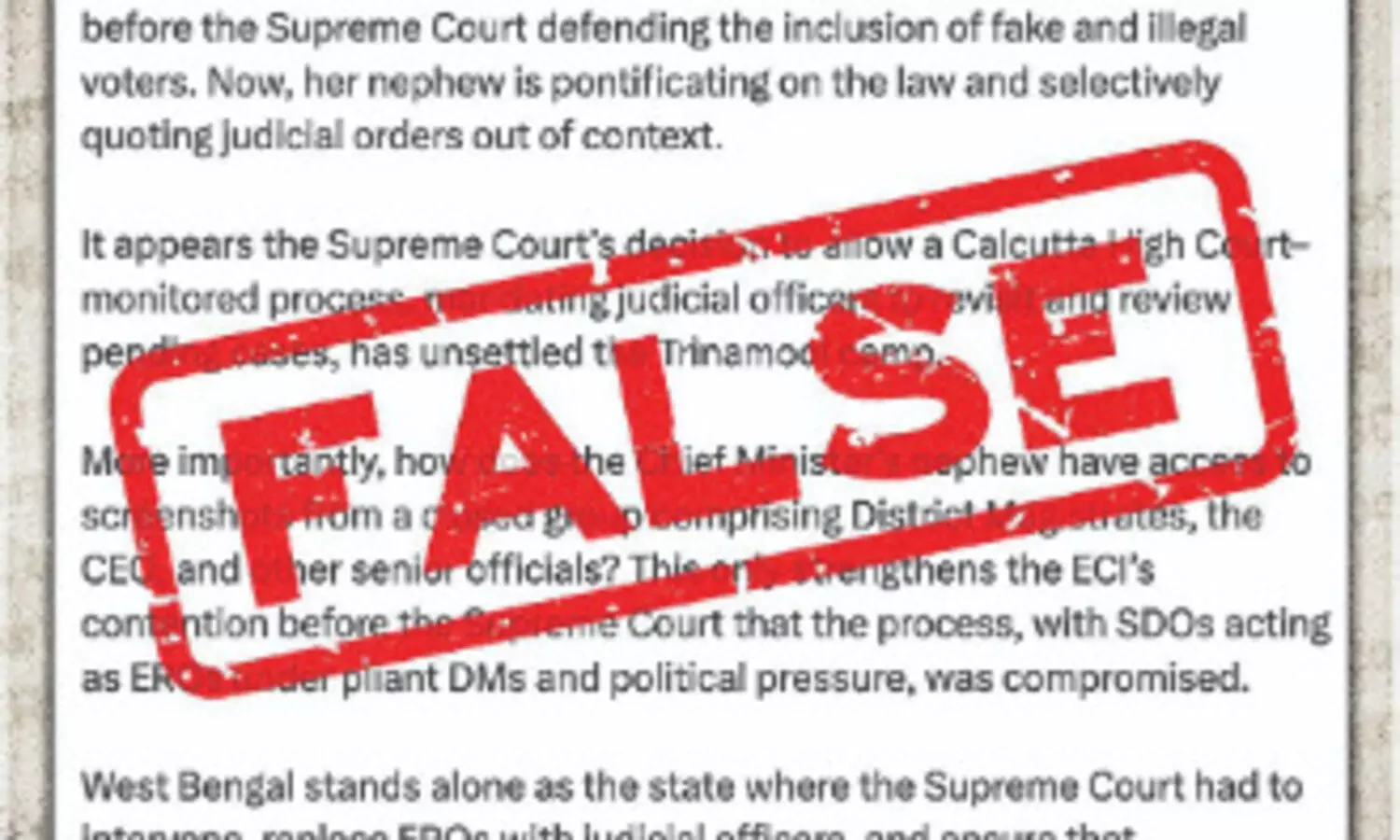 TMC: Amit Malviya spreading ‘misinformation’ on SIR case