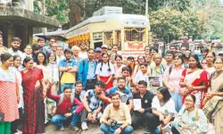 City marks 153 years of tram services with century old wooden rake run City marks 153 years of tram services with century old wooden rake run