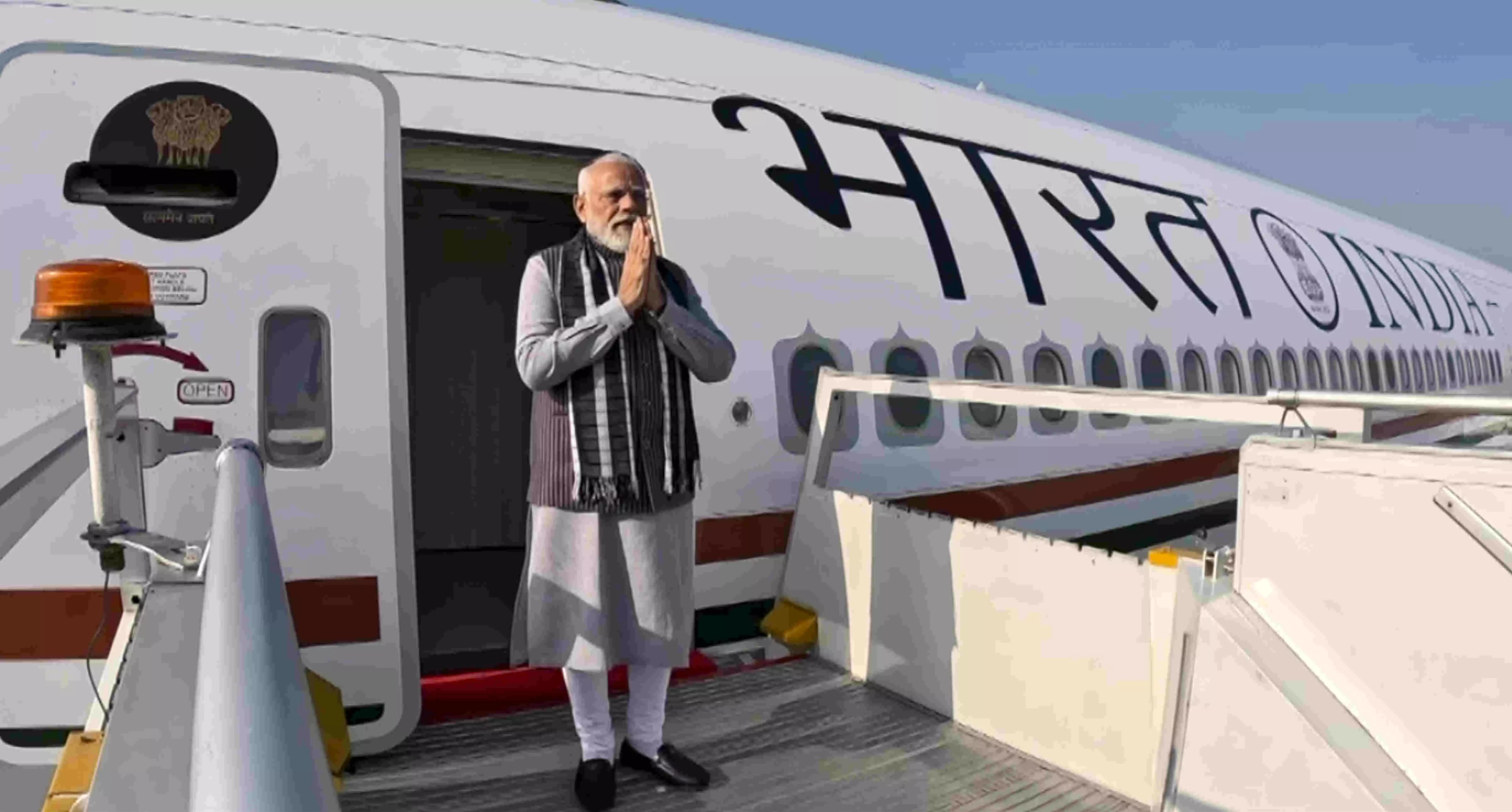 PM Modi leaves for Israel for 2-day visit PM Modi leaves for Israel for 2-day visit