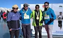 Pangong Lake Marathon: BNCCI chairman sets Guinness World Record