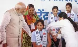 PM Modi launches nationwide HPV vaccination drive for 14-year-old girls PM Modi launches nationwide HPV vaccination drive for 14-year-old girls