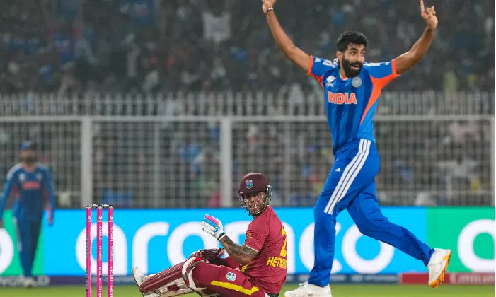 Bumrah, Pandya strike as West Indies reach 125/4 after 15 overs against India Bumrah, Pandya strike as West Indies reach 125/4 after 15 overs against India