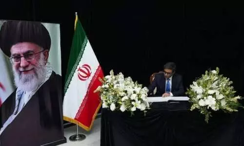 India offers condolences on Khameneis death, Foreign Secretary Vikram Misri signs condolence book