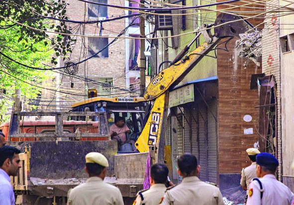 Uttam Nagar: Bulldozer action as tensions simmer after Holi clash killing; victim’s family seeks CBI probe