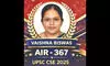 Vaishna Biswas makes Bengal proud with UPSC AIR 367