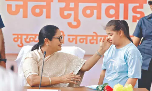 CM Gupta interacts with residents during ‘Jan Sunwai’