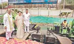 Capital deploys amphibious machines   to clean key drains ahead of monsoon