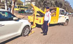 Gurugram Traffic Police tow and  fine 474 vehicles in wk-long drive