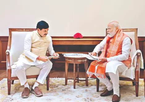 MP CM Yadav briefs PM on farmer welfare & development initiatives MP CM Yadav briefs PM on farmer welfare & development initiatives