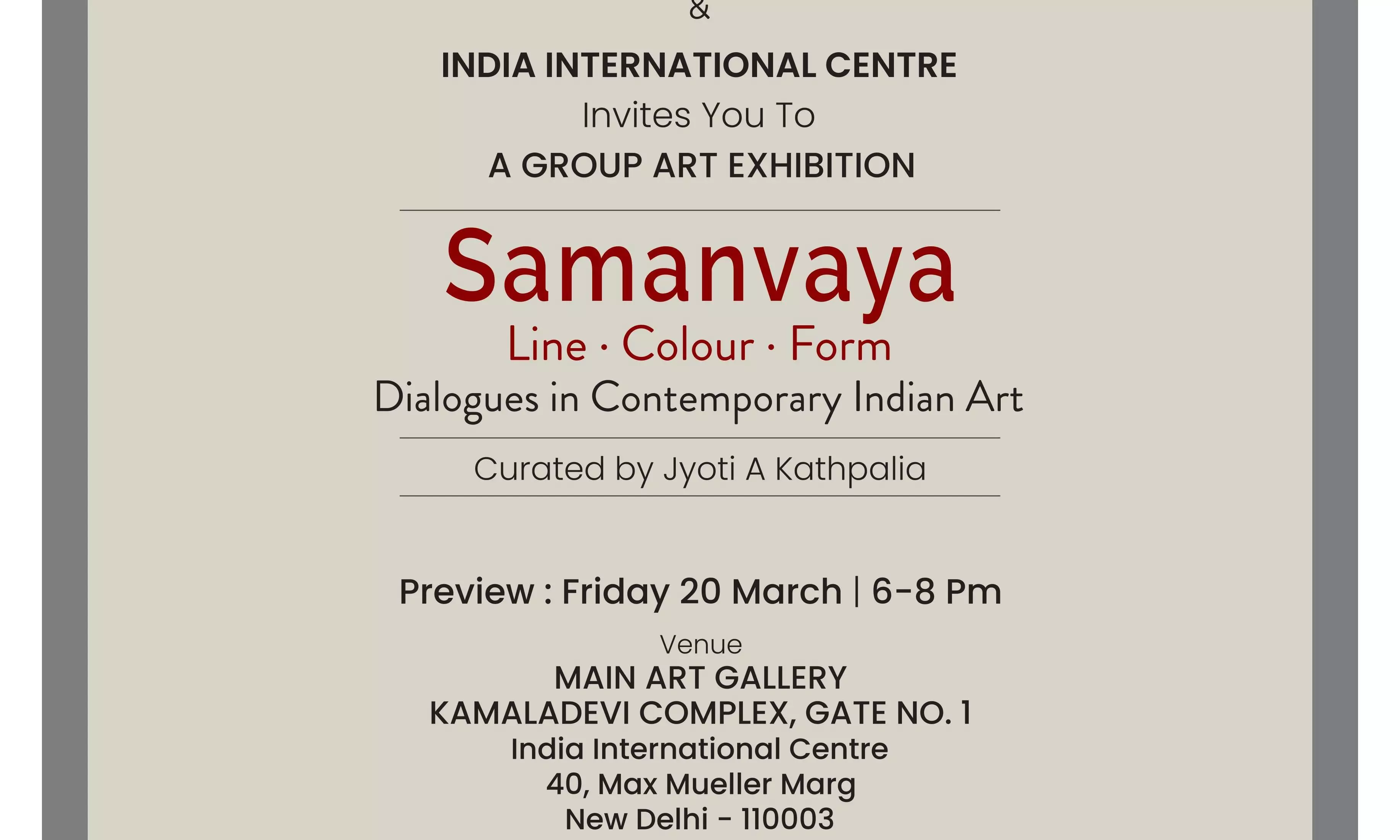 Samanvaya: Dialogues in Contemporary Indian Art Samanvaya: Dialogues in Contemporary Indian Art
