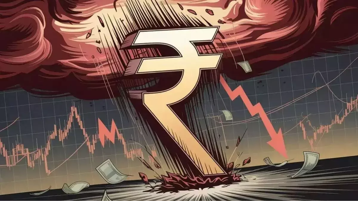 Rupee in free fall, down 60 paise to new all-time low of 93.49 against US dollar