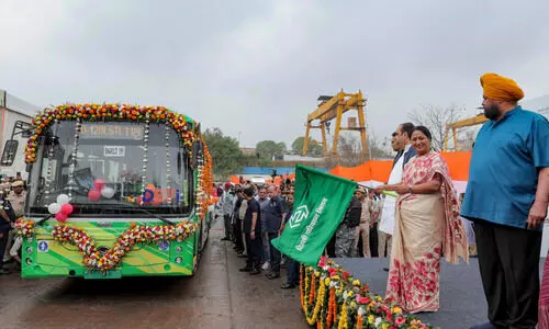 CM Rekha Gupta flags off 300 new EV buses to boost public transport CM Rekha Gupta flags off 300 new EV buses to boost public transport