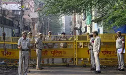 Muslims offer Eid prayers in West Delhis Uttam Nagar amid heavy police presence Muslims offer Eid prayers in West Delhis Uttam Nagar amid heavy police presence