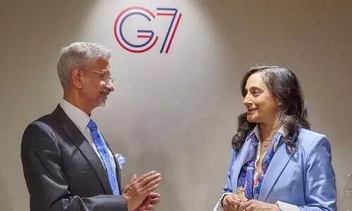EAM Jaishankar, Canadian FM Anand discuss West Asia crisis on G7 sidelines EAM Jaishankar, Canadian FM Anand discuss West Asia crisis on G7 sidelines