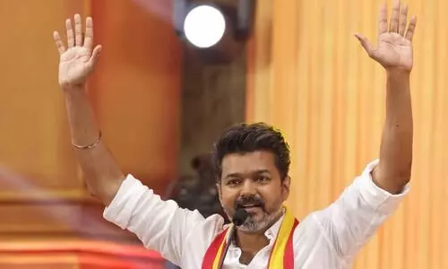 TVK chief Vijay claims police blocking his campaign in Chennai TVK chief Vijay claims police blocking his campaign in Chennai