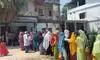 Voters queue at Dinhata Block office for submitting documents to tribunal
