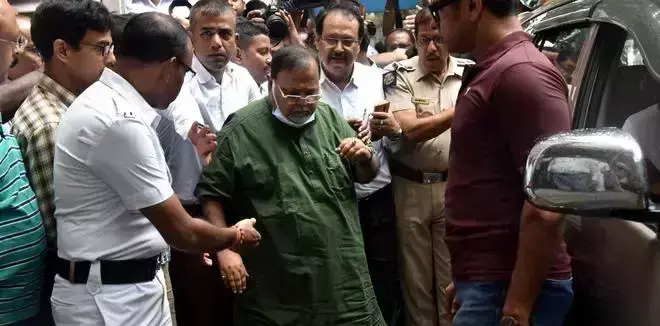 ED raids premises of ex-WB minister Partha Chatterjee, middleman