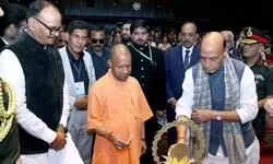 Defence Minister inaugurates state-of-the-art laser, light and sound show at Smritika War Memorial of Army’s Central Command in Lucknow Defence Minister inaugurates state-of-the-art laser, light and sound show at Smritika War Memorial of Army’s Central Command in Lucknow