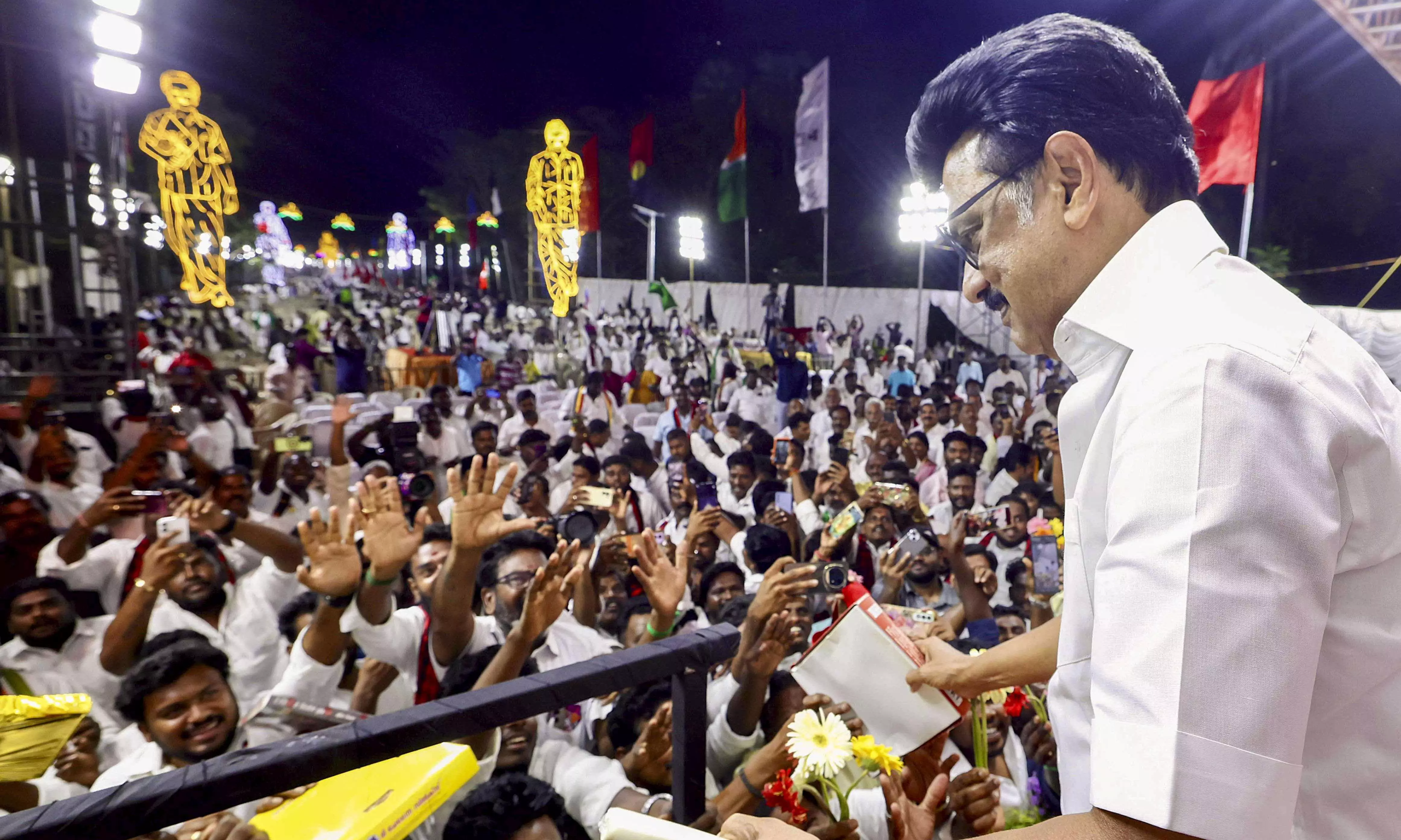 CMs Stalin, Revanth Reddy sharpen attack against Centre over delimitation, warn of agitations CMs Stalin, Revanth Reddy sharpen attack against Centre over delimitation, warn of agitations