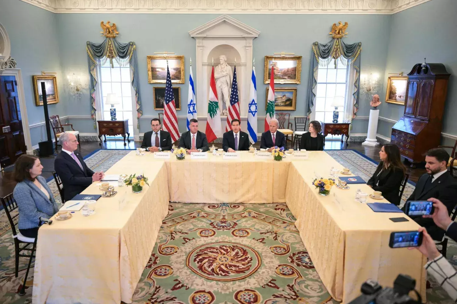 Lebanon, Israel hold first direct diplomatic talks in decades in Washington Lebanon, Israel hold first direct diplomatic talks in decades in Washington