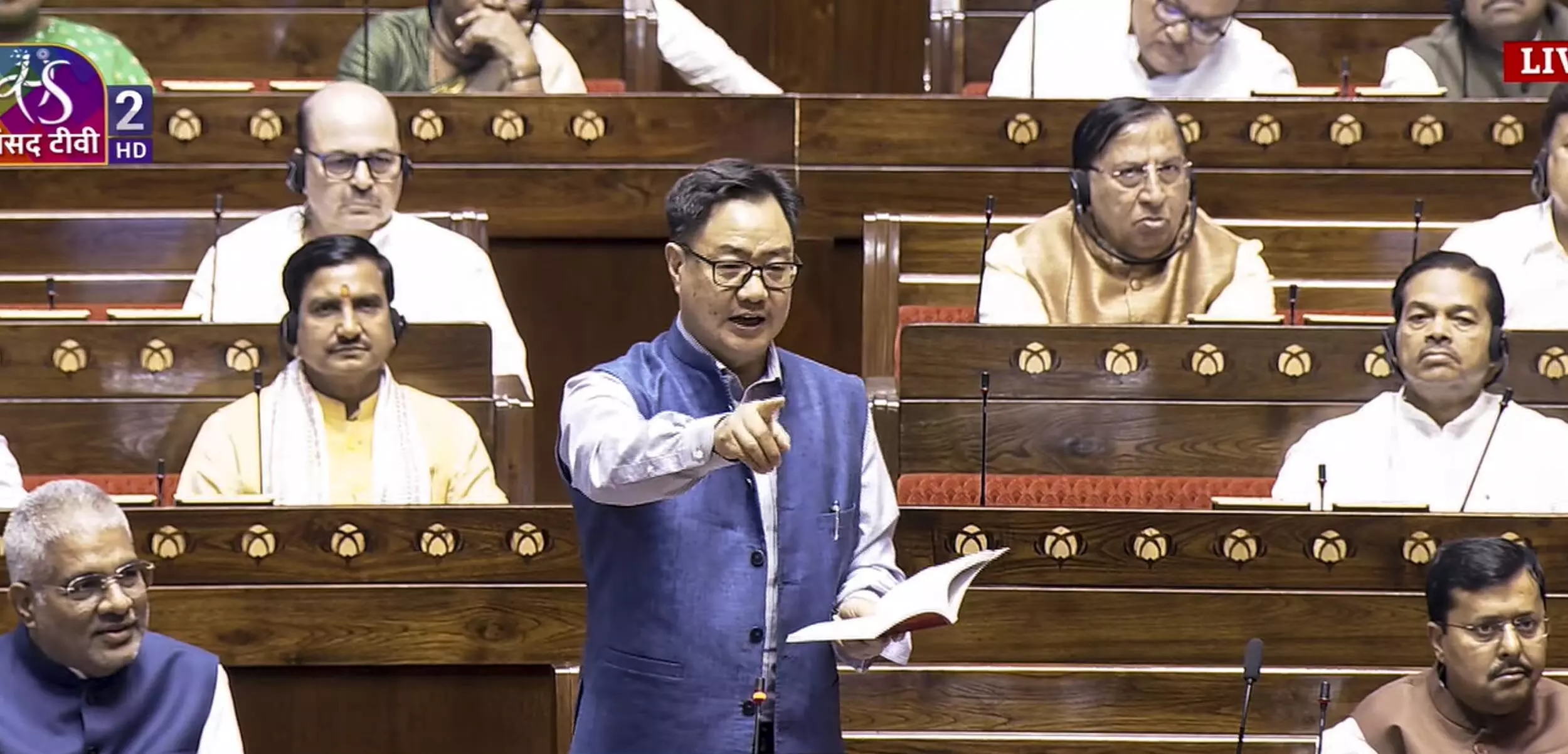Rijiju calls Rahul again on delimitation Bill; LoP says hold all-party meet first