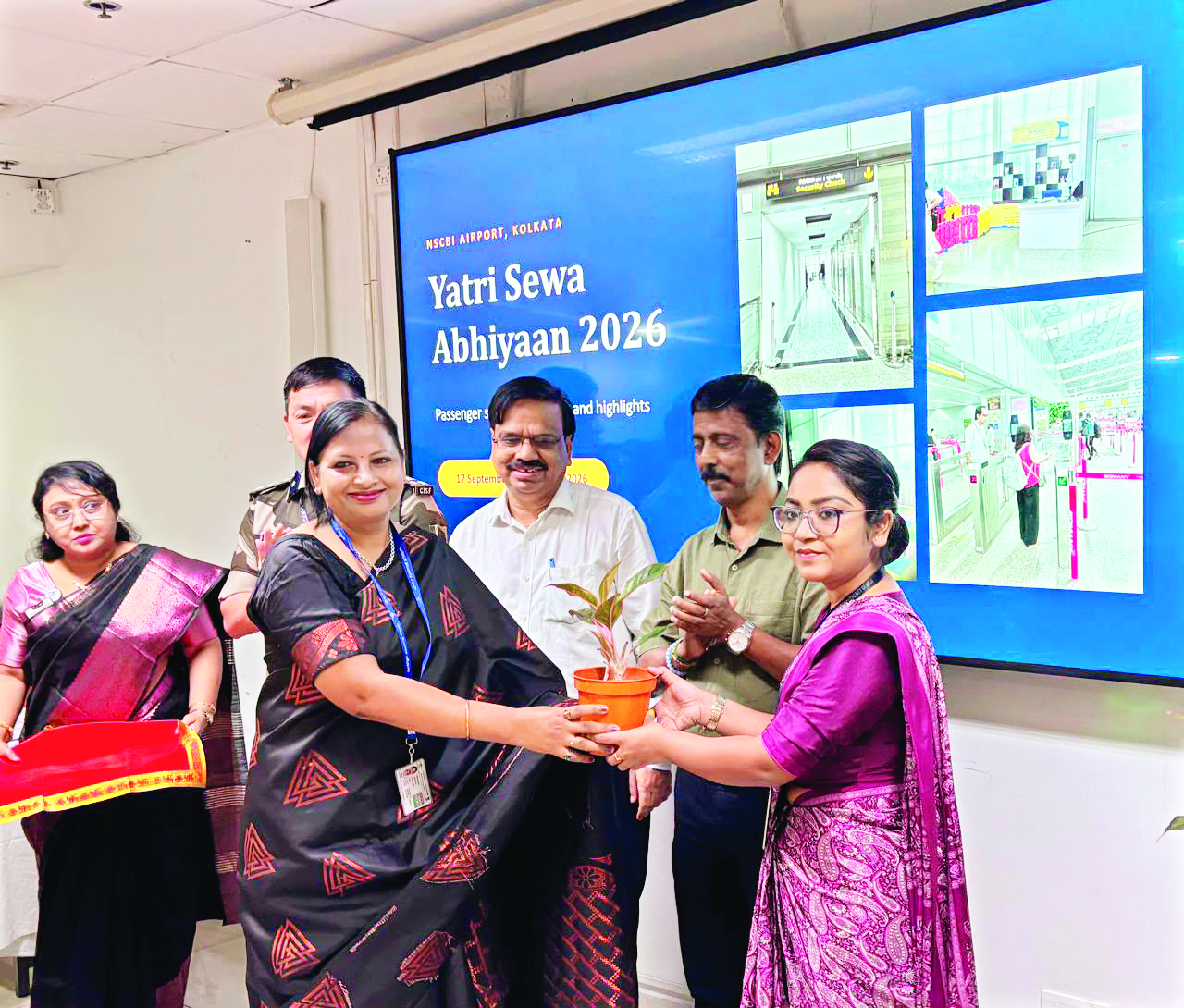 Kolkata airport wraps up 24-day drive to improve passenger experience Kolkata airport wraps up 24-day drive to improve passenger experience