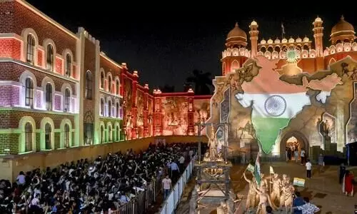 From Ram temple to Vande Mataram, Kolkata Durga Pujas draw on heritage, nationalism for inspiration